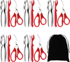 Set 21Pcs Seafood Tools Set Stainless Steel Crab Leg Crackers Lobster Utensils - Picture 1 of 8