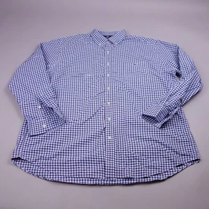 Vinyard Vines Performance Button Up Shirt 2XL XXL Slim Fit Tucker Nylon Blue - Picture 1 of 8