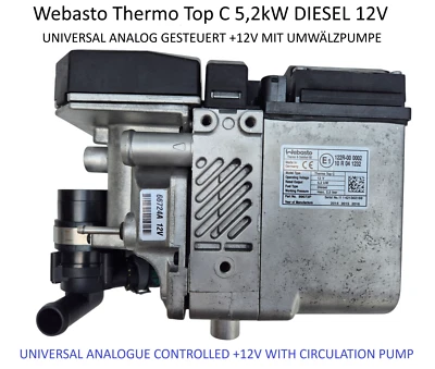 Webasto Thermo Top C 5,2kW Standheizung Diesel Universal Analog +12V START - Bild 1 von 4
