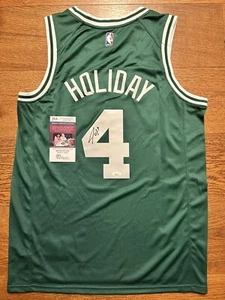 Jrue Holiday Boston Celtics Autographed Signed Jersey JSA COA Finals Champ - Picture 1 of 3