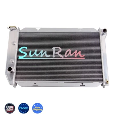 Alu 3 行散热器适用于 1971 - 72 - 1973 福特 Mang Fairlane Torino LTD Cougar V8 #381 — 第 1/4 张图片