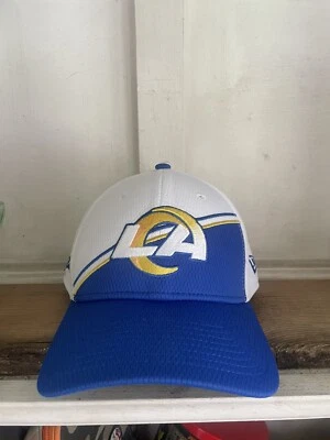 2023 Los Angeles Rams  New Era 39THIRTY NFL Sideline On-Field Cap Flex Hat S/M - Image 1 of 4