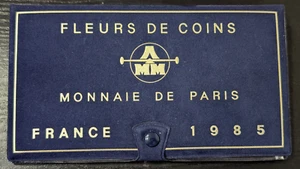 Monnaie de Paris Coffret FDC Fleur de Coin 12 pièces 1985 Tranche A - Picture 1 of 4