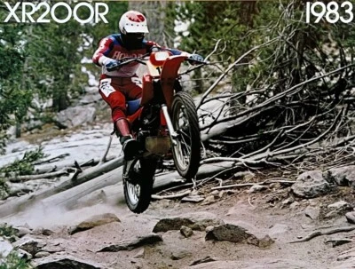 1983 Honda XR200R 4-страничный продажи брошюра литература XR 200 - Изображение 1 из 4