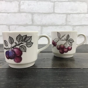jsc porcelain snack cups fruit tree series images Set Of 2 - Picture 1 of 11