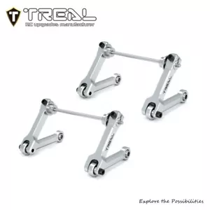 Losi MINI LMT Treal bearbeitet Aluminium Schwenkstab Set - silber - Bild 1 von 1