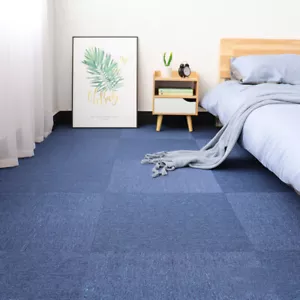 5m2 Boxof Premium Carpet Tiles Commercial Domestic Office HeavyUse Flooring Blue - Picture 1 of 11