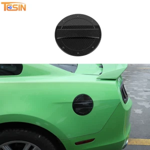 Tapa de gasolina decoración del tanque de la puerta de combustible para Ford Mustang 2010-2014 pieza de fibra de carbono - Imagen 1 de 8
