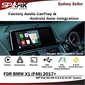 WIRELESS CARPLAY ANDROID AUTO MIRROR LINK FOR BMW X1 F48 NBT EVO ID5 ID6 2017+ - Bild 1 von 1