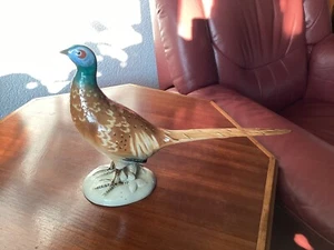 Keramik oder Porzellanfigur FASAN Vogel Jagdzimmer 23 cm hoch  - Bild 1 von 10