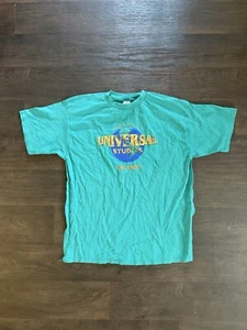 Vintage 90s universal studios Orlando T shirt green Mens XXL Escape Reality 2XL - Bild 1 von 6