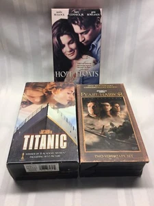 5 VHS - Titanic (Box Set) - Pearl Harbor (Box Set) - Hope Floats - Imagen 1 de 2