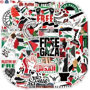 100Pcs Free Palestine Stickers Freedom Vinyl Palestine Stickers for Water Bottle - Picture 1 of 6