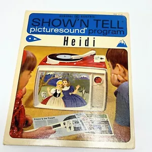 GE 1964 Show N Tell Picture Sound Program Heidi Vintage - Picture 1 of 5