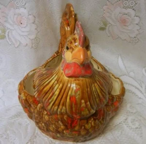 Aynels 1974 granja rural pollo gallina en nido decoración de cocina maceta rara - Imagen 1 de 12
