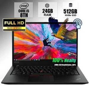 Lenovo ThinkPad 14 FHD i5 8TH, 24GB RAM, 512GB M.2 NVMe SSD, Win11 + RGB Mech KB - Afbeelding 1 van 5