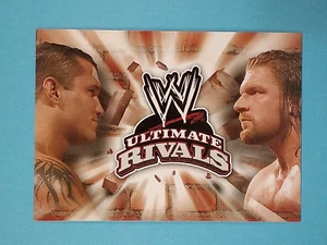 2008 Topps WWE Ultimate Rivals "Checklist" Randy Orton Triple H - Picture 1 of 2