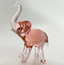 Murano Glass, Handcrafted Unique Baby Elephant Figurine, Glass Art