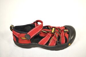 Keen Newport H2 Boys Sandals Size 4 Waterproof Hiking Outdoor Big Kids Red