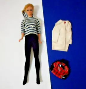 VINTAGE 1964 #850 BARBIE BLONDE SL CODA DI CAVALLO CON #975 MIDGE MARCATURA BREVETTATA - Foto 1 di 11