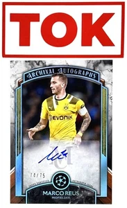 2022-23 Topps Museum Collection UCL Archival Saphire 74/75Marco Reus Auto AA-MR - Bild 1 von 2