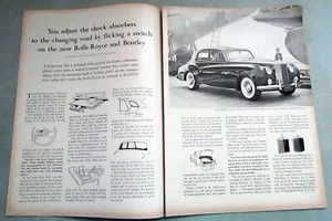 1961 Rolls Royce Silver Cloud II Original 2-Page Print Ad - Picture 1 of 1