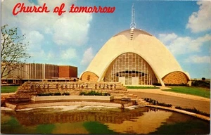 "Church of Tomorrow" now demolished Oklahoma City OKLAHOMA POSTCARD D12 - Picture 1 of 2