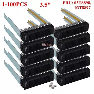 Lot 3.5" HDD Caddy Tray For Lenovo RD350 RD450 RD550 RD650 TD350 TD450 03T8898 - Picture 1 of 15