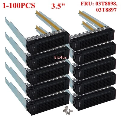 Lot 3.5" HDD Caddy Tray For Lenovo RD350 RD450 RD550 RD650 TD350 TD450 03T8898 - Image 1 of 4