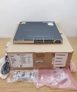 Nuevo Cisco WS-C3750X-24P-S 24x 1G RJ45 Puerto PoE+ Doble CA PSU Gigabit Nuevo Otro - Imagen 1 de 1