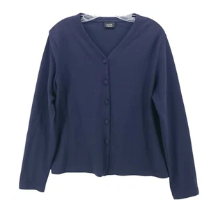 Cárdigan ligero Eileen Fisher púrpura 100 % lana hecho en EE. UU. talla MEDIANA - Imagen 1 de 8