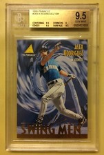 1995 Pinnacle Alex Rodriguez Swing Men Baseball Card 283 Graded BGS 9.5 GEM MINT