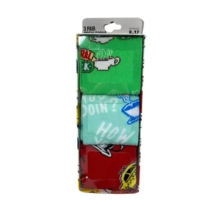 Friends Crew-Socken 3 Paar Pack Herrenschuhgröße 8 bis 12 - Bild 1 von 4