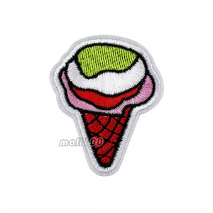 Ice Cream Embroidered Sew Iron on Patch Badge Patches Sewing Applique DIY Parts - Picture 1 of 1