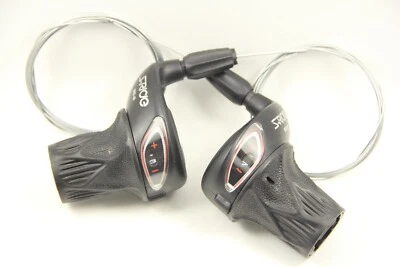 Bike Bicycle 3 X 7 Speed Shifters Twist Grip Gear Shifters Black SRD46 - Image 1 of 4