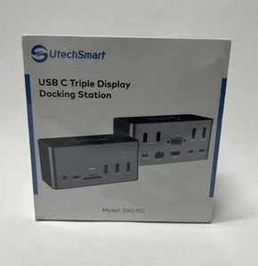 UtechSmart USB C Triple Display 17 in 1 Docking Station DK0102 - Brand New - Picture 1 of 5