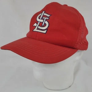 Vintage St Louis Cardinals Snapback Embroidered Trucker Hat MLB Cap *READ* - Picture 1 of 9