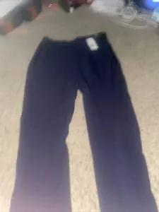 Adidas Terrex Hiking Tapered Woven Pants Women's Sz L navy blue GD1128 $110 A98 - Picture 1 of 5