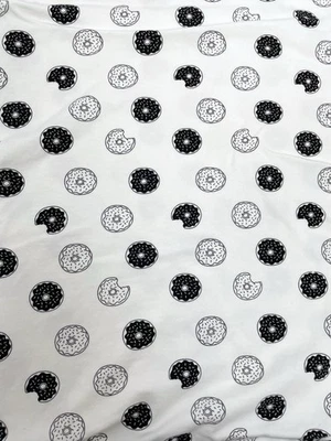 Monica + Andy Algodón Crema Negro Donut Donut Bebé Manta Niño Niña Foto 1 de 4