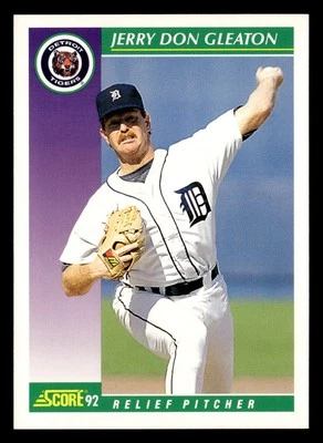 Jerry Don Gleaton 1992 Score #375 Detroit Tigers Baseball *201 - Image 1 of 2
