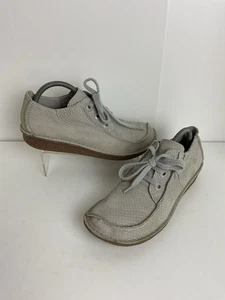 Clarks Unstructured Funny Dream Comfort Shoes Women’s UK 6 Grey Snake Lace Up - Picture 1 of 7