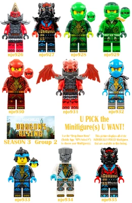 Genuine LEGO U PICK Ninjago DRAGONS RISING SEASON 3 Minifigures Group 2 **NEW** - Image 1 of 4