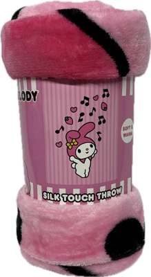 Hello Kitty My Melody Silk Throw Blanket 40" x 60" - Image 1 of 3