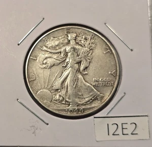 1944 P Walking Liberty Half Dollar, Circulated, VERY GOOD (I2E2) - Picture 1 of 2