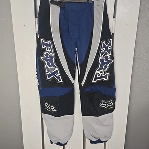 FOX Racing 180 Pants Mens Size 32 Motocross Blue Dirt Bike Riding Sports Gear - Bild 1 von 12