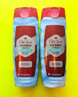 Old SPICE Hydro Wash Pure Sport Plus 保湿沐浴露 - 批量 2 件 — 第 1/2 张图片