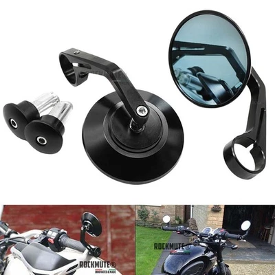 Espejo retro redondo retro café para HONDA REBEL CMX 250 300 500 1100 VT 750 1300 Foto 1 de 4