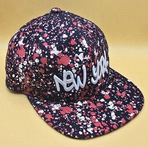 《Free-Shipping 》Men's Baseball Cap, Snapback, New York,  Paint Splatter - Picture 1 of 12