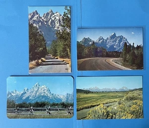 Vintage Grand Teton Nationalpark Wyoming Postkarte Lot UNBENUTZT - Bild 1 von 3