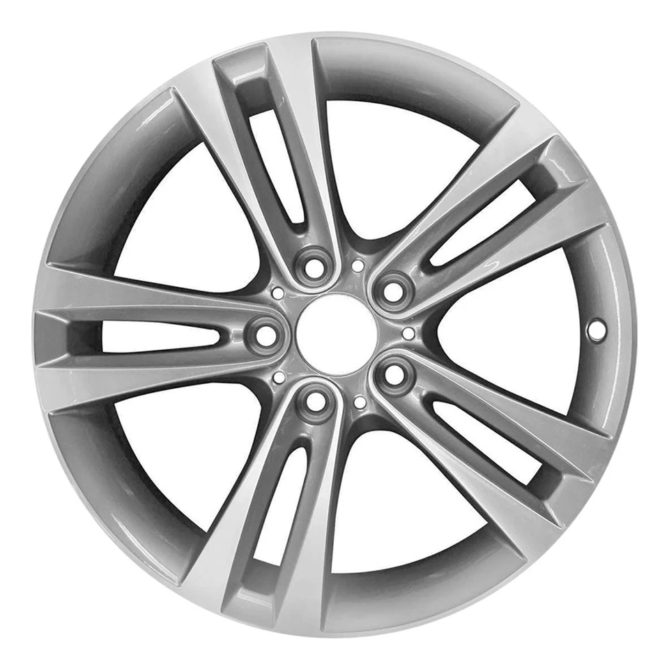18x8 5 Double Spoke Alloy Wheel Machined Painted Medium Charcoal Metallic 71540 - Image 1 of 1